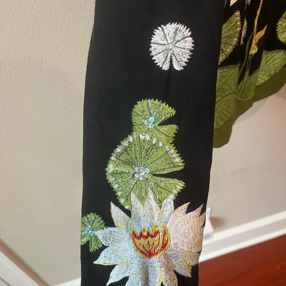 Vintage Anage art to wear jacket embroidered artsy chic boho electric size XS - Picture 5 of 14